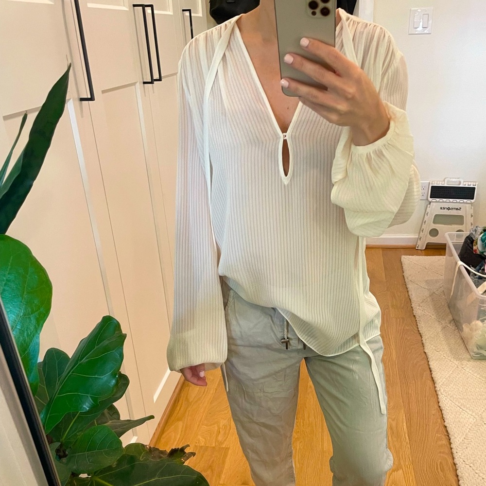Theory sz S / P loose white tunic